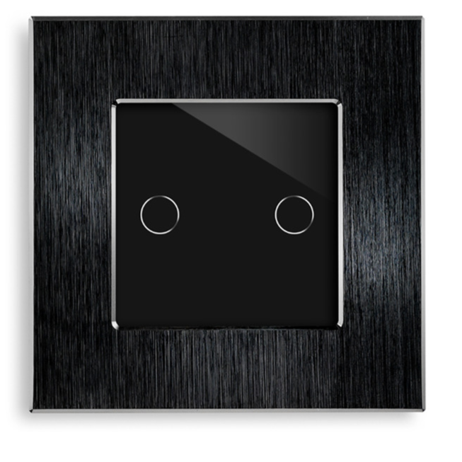 Smart Light Switch Al Panel(2gang-black) Smart Light Switch Al Panel(2gang-black)