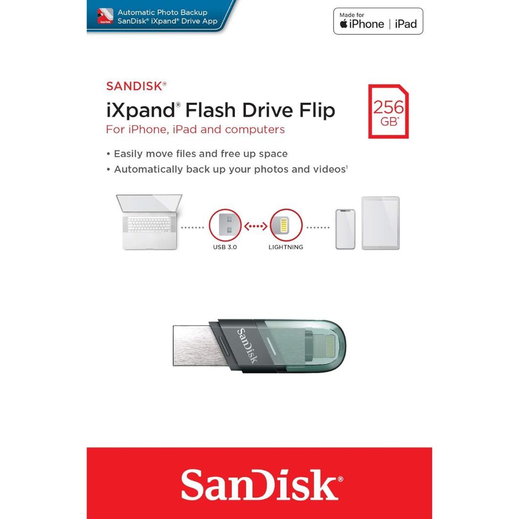 Sandisk Ixpand Flip 256Gb Flash Drive